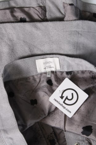 Δερμάτινη φούστα Numph, Μέγεθος L, Χρώμα Γκρί, Τιμή 10,11 €