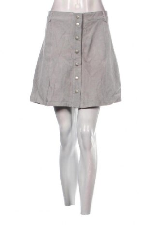 Δερμάτινη φούστα Numph, Μέγεθος L, Χρώμα Γκρί, Τιμή 10,11 €