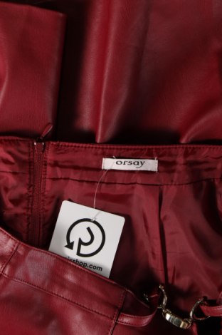 Skórzana spódnica Orsay, Rozmiar L, Kolor Czerwony, Cena 24,66 zł