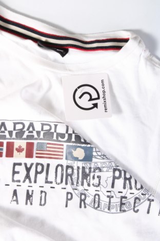 Herren Shirt Napapijri, Größe L, Farbe Weiß, Preis 47,32 €