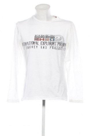 Herren Shirt Napapijri, Größe L, Farbe Weiß, Preis 47,32 €