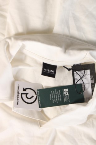 Herren Shirt Only & Sons, Größe L, Farbe Weiß, Preis € 15,98