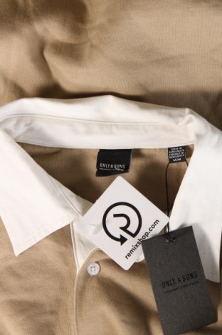 Ανδρική μπλούζα Only & Sons, Μέγεθος M, Χρώμα  Μπέζ, Τιμή 9,59 €