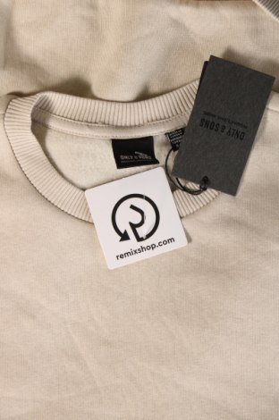 Ανδρική μπλούζα Only & Sons, Μέγεθος S, Χρώμα  Μπέζ, Τιμή 15,98 €