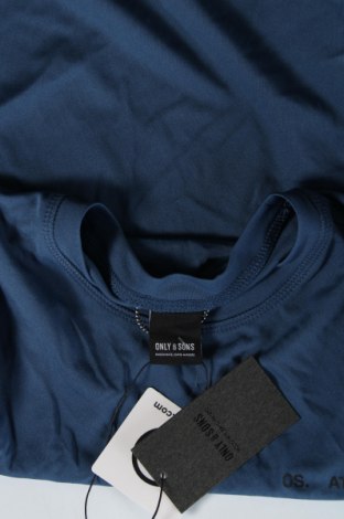 Ανδρική μπλούζα Only & Sons, Μέγεθος L, Χρώμα Μπλέ, Τιμή 5,75 €