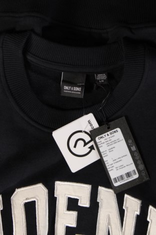Ανδρική μπλούζα Only & Sons, Μέγεθος L, Χρώμα Μπλέ, Τιμή 6,87 €