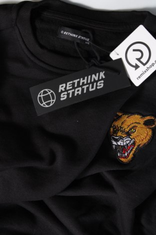 Ανδρική μπλούζα Rethink Status, Μέγεθος XXS, Χρώμα Μαύρο, Τιμή 6,39 €