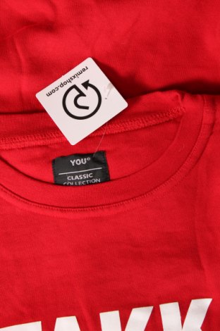 Pánske tričko  You, Veľkosť L, Farba Červená, Cena  4,85 €