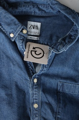 Мъжка блуза Zara, Размер XL, Цвят Син, Цена 20,00 лв.