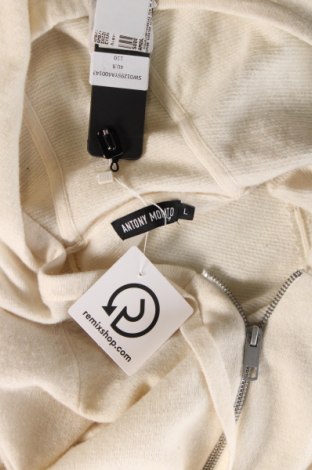 Jachetă tricotată de bărbați Antony Morato, Mărime L, Culoare Ecru, Preț 460,53 Lei