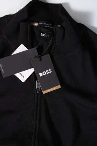 Jachetă tricotată de bărbați BOSS, Mărime M, Culoare Negru, Preț 518,03 Lei