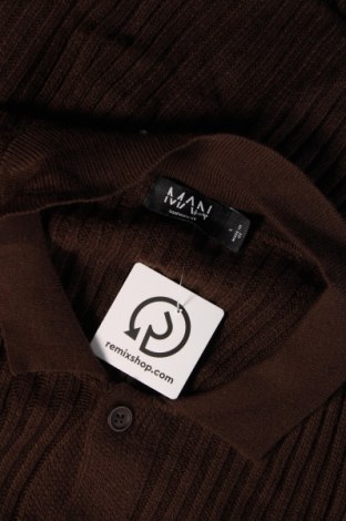 Jachetă tricotată de bărbați Boohoo, Mărime L, Culoare Maro, Preț 151,32 Lei