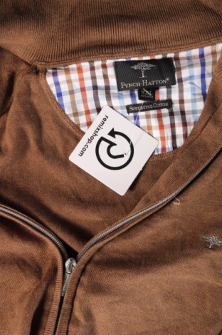 Jachetă tricotată de bărbați Fynch-Hatton, Mărime XXL, Culoare Maro, Preț 193,75 Lei