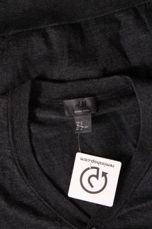 Jachetă tricotată de bărbați H&M, Mărime M, Culoare Gri, Preț 68,09 Lei