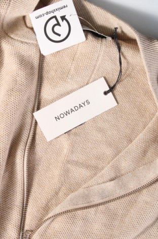 Jachetă tricotată de bărbați Nowadays, Mărime L, Culoare Bej, Preț 92,37 Lei
