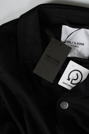 Jachetă tricotată de bărbați Only & Sons, Mărime L, Culoare Negru, Preț 54,48 Lei