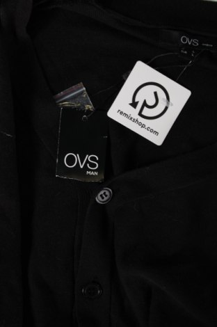 Jachetă tricotată de bărbați Oviesse, Mărime L, Culoare Negru, Preț 66,58 Lei