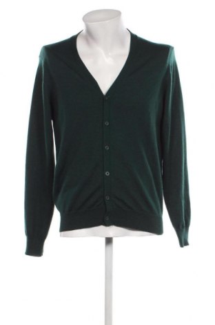 Jachetă tricotată de bărbați Piazza Italia, Mărime L, Culoare Verde, Preț 44,89 Lei