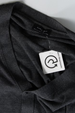Jachetă tricotată de bărbați Zara Man, Mărime L, Culoare Gri, Preț 105,26 Lei