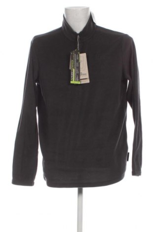 Ανδρική μπλούζα fleece Jack Wolfskin, Μέγεθος XL, Χρώμα Γκρί, Τιμή 17,86 €