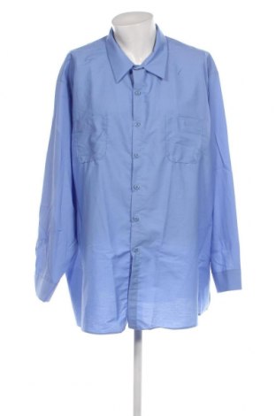 Ανδρικό πουκάμισο, Μέγεθος 5XL, Χρώμα Μπλέ, Τιμή 21,34 €
