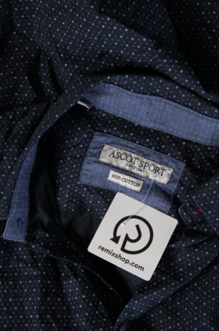 Ανδρικό πουκάμισο Ascot Sport, Μέγεθος L, Χρώμα Μπλέ, Τιμή 4,00 €