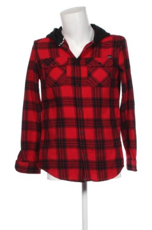 Ανδρικό πουκάμισο Bershka, Μέγεθος M, Χρώμα Κόκκινο, Τιμή 9,87 €