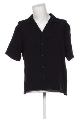 Ανδρικό πουκάμισο Bershka, Μέγεθος L, Χρώμα Μαύρο, Τιμή 23,71 €