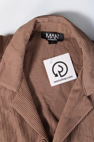 Ανδρικό πουκάμισο Boohoo, Μέγεθος M, Χρώμα Καφέ, Τιμή 23,71 €