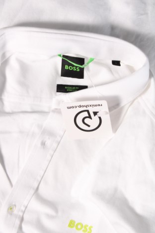 Herrenhemd Boss Green, Größe L, Farbe Weiß, Preis 94,64 €