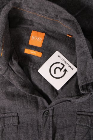 Herrenhemd Boss Orange, Größe M, Farbe Grau, Preis 72,65 €