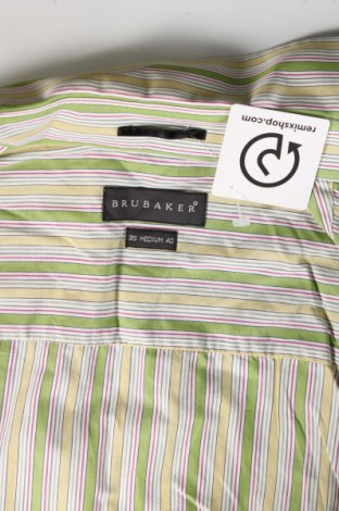 Мъжка риза Brubaker, Размер M, Цвят Зелен, Цена 15,04 лв.