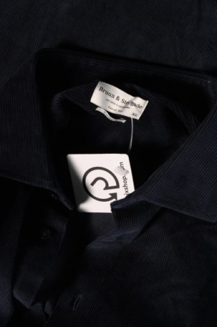 Ανδρικό πουκάμισο Bruun & Stengade, Μέγεθος XL, Χρώμα Μπλέ, Τιμή 28,76 €