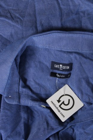 Мъжка риза Cafe Coton, Размер XL, Цвят Син, Цена 34,00 лв.