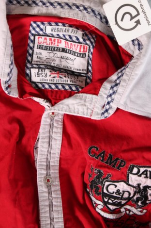 Ανδρικό πουκάμισο Camp David, Μέγεθος XXL, Χρώμα Κόκκινο, Τιμή 15,96 €