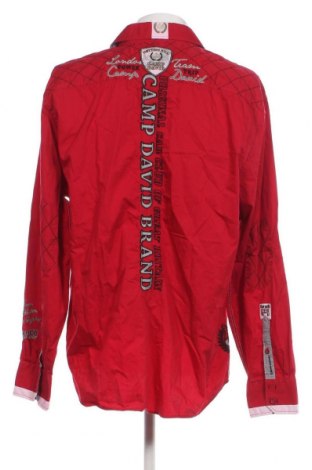 Herrenhemd Camp David, Größe 3XL, Farbe Rot, Preis 15,96 €
