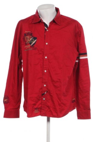 Herrenhemd Camp David, Größe XXL, Farbe Rot, Preis 16,80 €