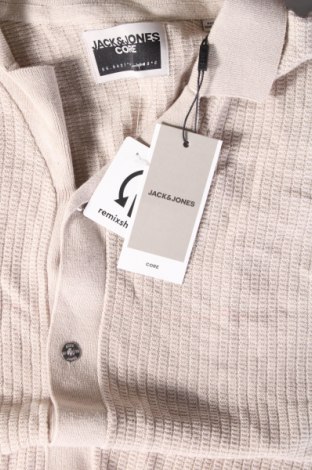 Herrenhemd Core By Jack & Jones, Größe L, Farbe Beige, Preis 15,88 €