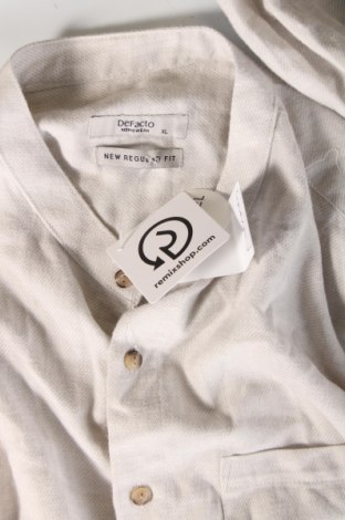 Herrenhemd Defacto, Größe XL, Farbe Beige, Preis € 15,29
