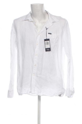 Męska koszula Faconnable, Rozmiar XL, Kolor Biały, Cena 575,74 zł