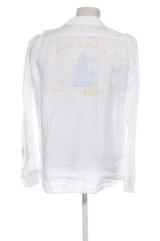 Męska koszula Faconnable, Rozmiar XL, Kolor Biały, Cena 518,17 zł