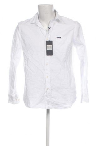 Мъжка риза Faconnable, Размер M, Цвят Бял, Цена 216,00 лв.