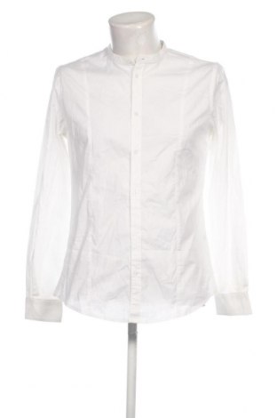 Herrenhemd Gaudi Jeans, Größe M, Farbe Weiß, Preis 38,27 €