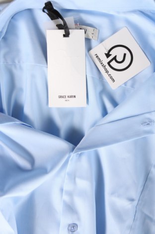 Pánská košile  Grace Karin, Velikost L, Barva Modrá, Cena  667,00 Kč