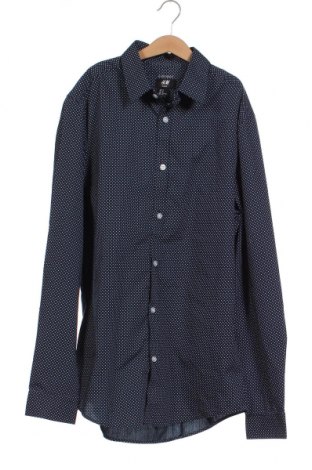 Мъжка риза H&M, Размер M, Цвят Син, Цена 14,50 лв.