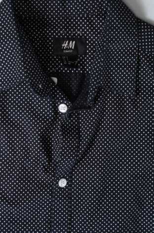 Мъжка риза H&M, Размер S, Цвят Син, Цена 17,60 лв.