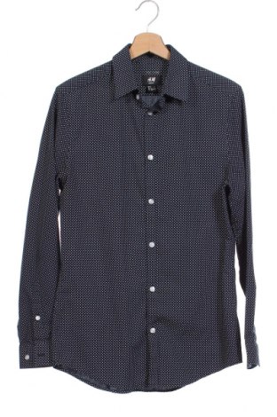 Мъжка риза H&M, Размер S, Цвят Син, Цена 29,33 лв.