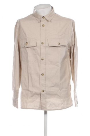 Мъжка риза H&M, Размер L, Цвят Бежов, Цена 46,92 лв.