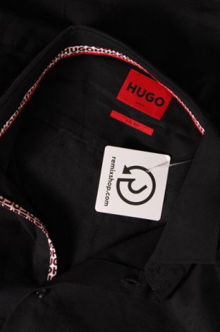 Ανδρικό πουκάμισο Hugo Boss, Μέγεθος M, Χρώμα Μαύρο, Τιμή 100,21 €