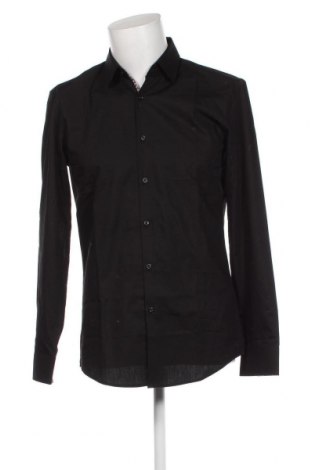 Мъжка риза Hugo Boss, Размер M, Цвят Черен, Цена 205,20 лв.